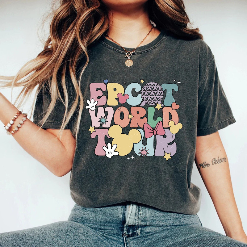 Disney Epcot World Tour Flowy Tank, Disney Epcot Comfort Colors® Shirt, Disney Trip Family Shirt, Retro Disneyworld Shirt, Disneyland Shirt - 3.jpg