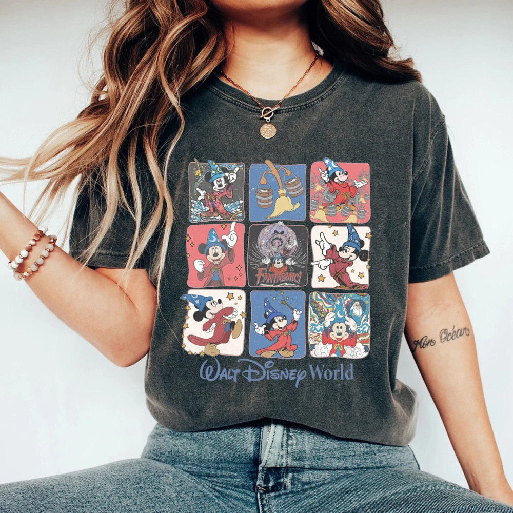 Disney Fantasia Sorcerer Mickey Comfort ColorsĀ® Shirt, Disney Trip Family Shirt, Mickey Magical Shirt, Disneyworld Shirt, Disneyland Shirt - 2.jpg