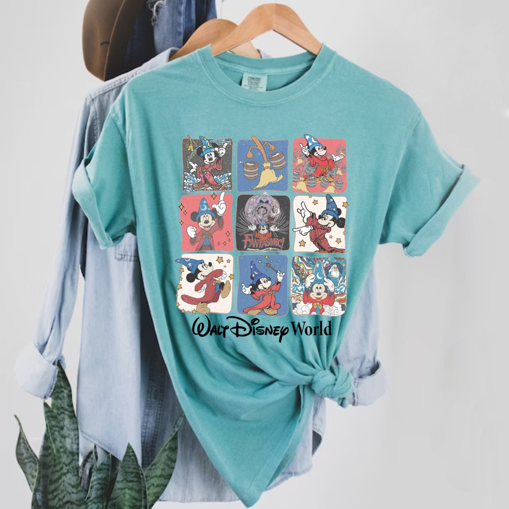 Disney Fantasia Sorcerer Mickey Comfort ColorsĀ® Shirt, Disney Trip Family Shirt, Mickey Magical Shirt, Disneyworld Shirt, Disneyland Shirt - 4.jpg