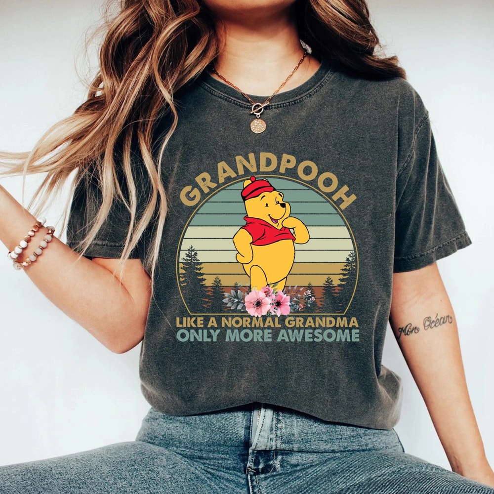 Disney Grandpooh Comfort Colors® Shirt, Disney Grandma Shirt, Mothers Day Shirt, Disneyworld Shirt, Disney Family Shirt, Grandma Gifts - 2.jpg