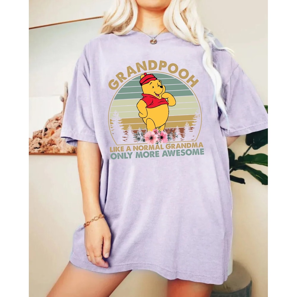 Disney Grandpooh Comfort Colors® Shirt, Disney Grandma Shirt, Mothers Day Shirt, Disneyworld Shirt, Disney Family Shirt, Grandma Gifts - 3.jpg