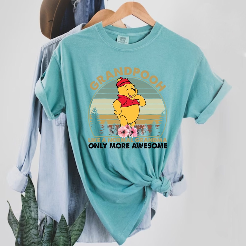 Disney Grandpooh Comfort Colors® Shirt, Disney Grandma Shirt, Mothers Day Shirt, Disneyworld Shirt, Disney Family Shirt, Grandma Gifts - 4.jpg