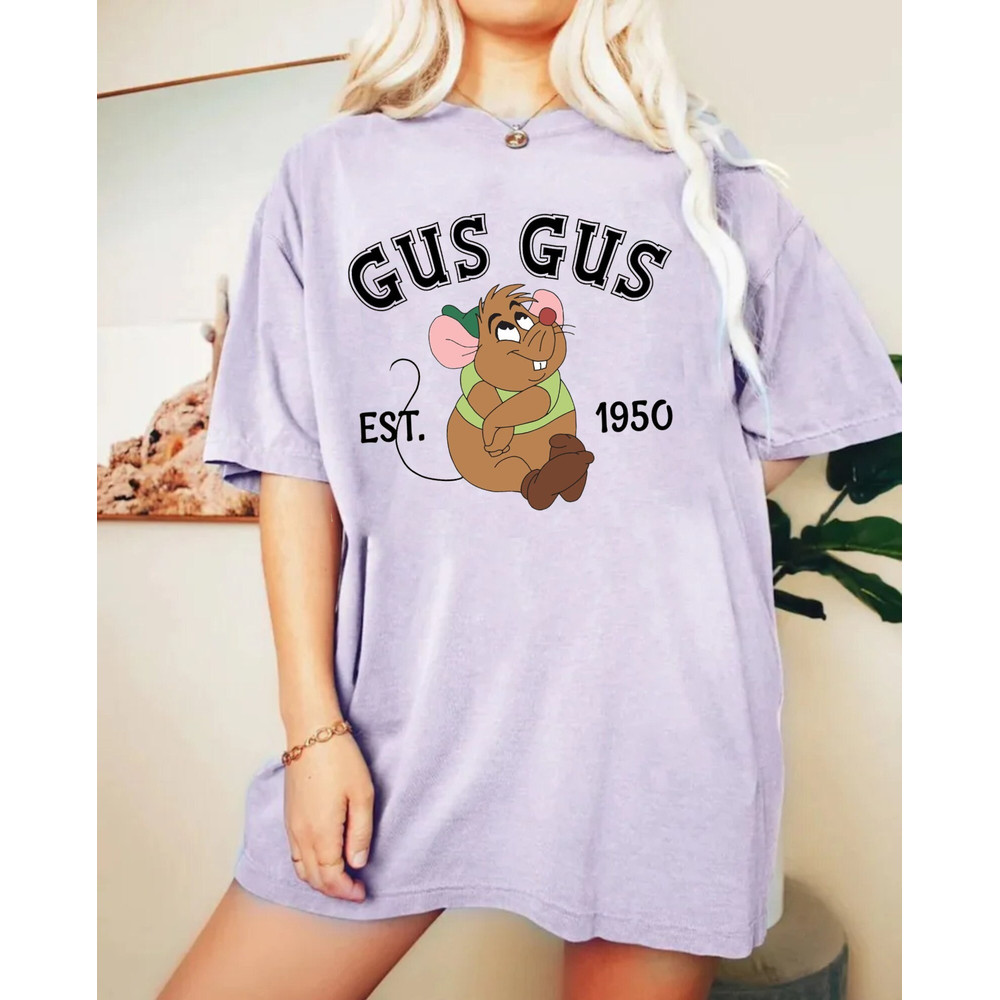 Disney Gus Gus Comfort ColorsĀ® Shirt, Lookin' Like A Snack Gus-Gus Shirt, Disney Kids Shirt, Disney Cindrella Shirt, Disney Family Shirt - 3.jpg