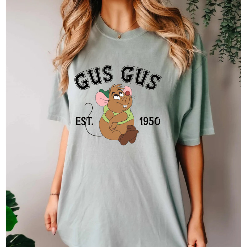 Disney Gus Gus Comfort ColorsĀ® Shirt, Lookin' Like A Snack Gus-Gus Shirt, Disney Kids Shirt, Disney Cindrella Shirt, Disney Family Shirt - 5.jpg