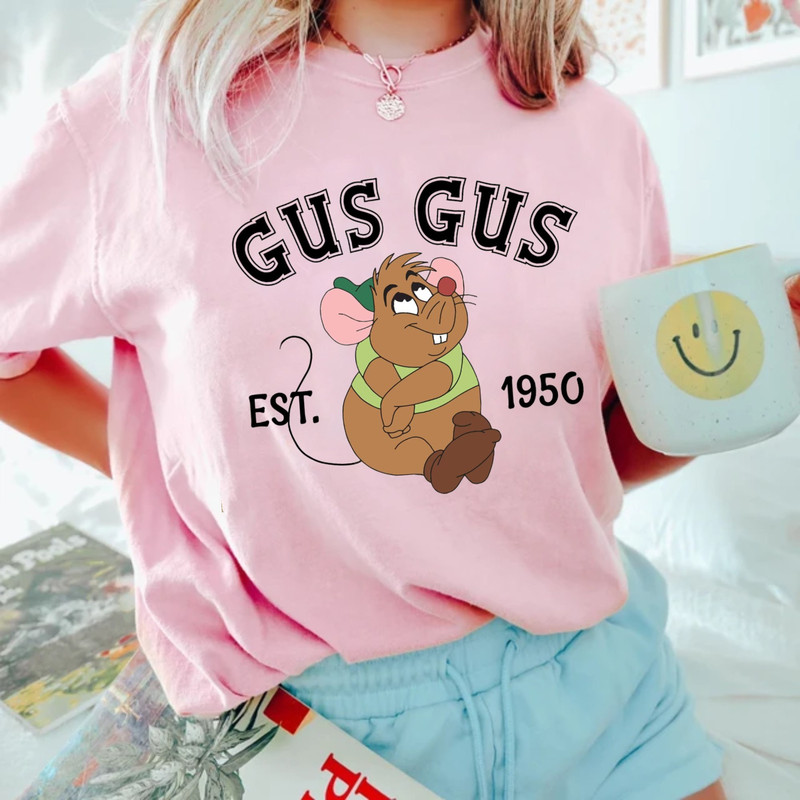 Disney Gus Gus Comfort ColorsĀ® Shirt, Lookin' Like A Snack Gus-Gus Shirt, Disney Kids Shirt, Disney Cindrella Shirt, Disney Family Shirt - 6.jpg