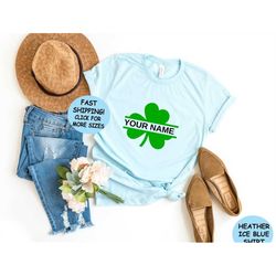 custom st patrick's day, custom shamrock shirt, personalized name shamrock shirt, st. patrick's day shirt, st patty's da