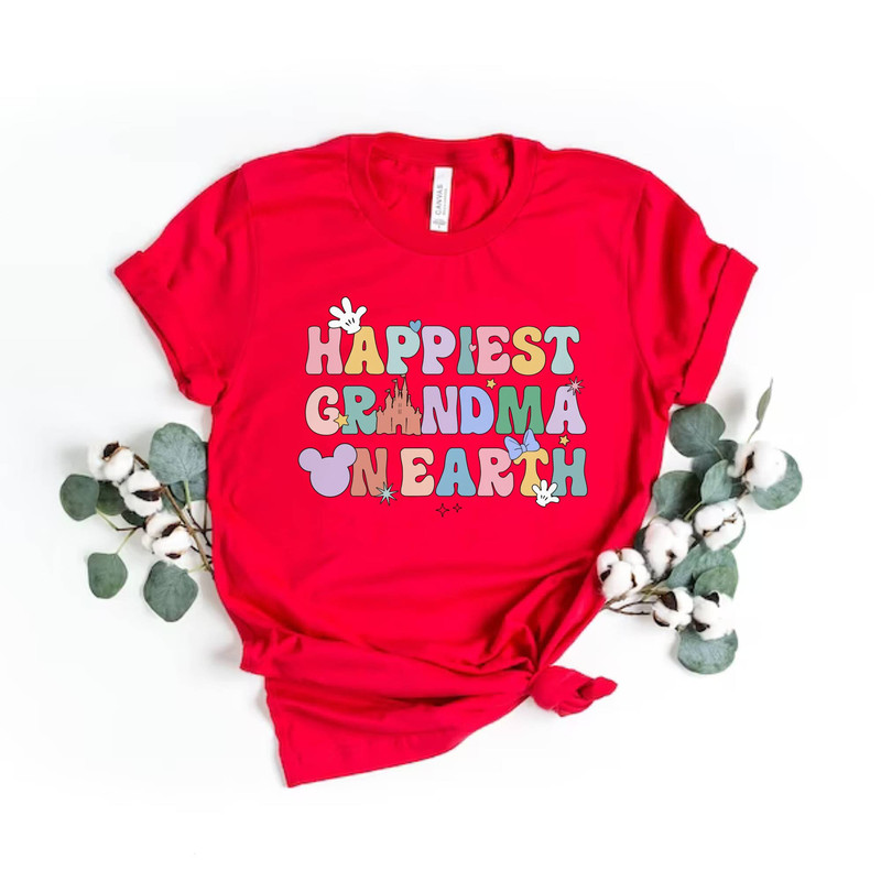 Disney Happiest Grandma On Earth Comfort ColorsĀ® Shirt, Disney Mom Shirt, Disney Family Shirt, Disney Mothers Day Shirt, Disney Trip Shirt - 5.jpg