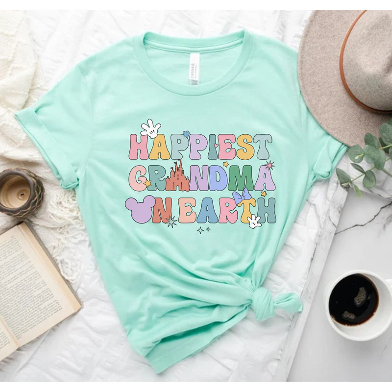 Disney Happiest Grandma On Earth Comfort ColorsĀ® Shirt, Disney Mom Shirt, Disney Family Shirt, Disney Mothers Day Shirt, Disney Trip Shirt - 6.jpg