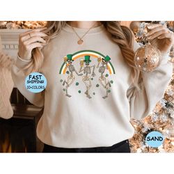 happy st pattys dancing skeleton drinking tee, st. patrick's day t-shirt, saint patricks day, dancing skeleton, funny st