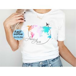 travel shirt, traveler gift, travel lover,  geography shirt, geography teacher, exchagne student, wanderlust, world map