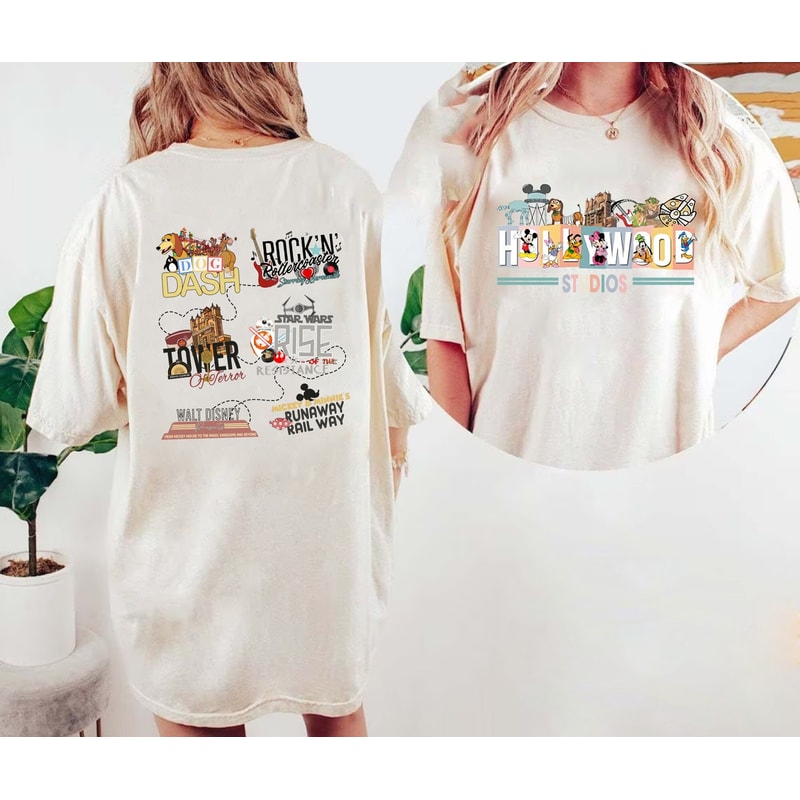 Disney Hollywood Studios Comfort Colors® Shirt, Disney Trip Family Shirt, Disney Aesthetic Shirt, retro Disneyworld Shirt, Disneyland Shirt - 1.jpg