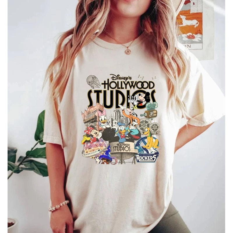 Disney Hollywood Studios Comfort Colors® Shirt, Disney Trip Family Shirt, Disney Aesthetic Shirt, retro Disneyworld Shirt, Disneyland Shirt - 1.jpg