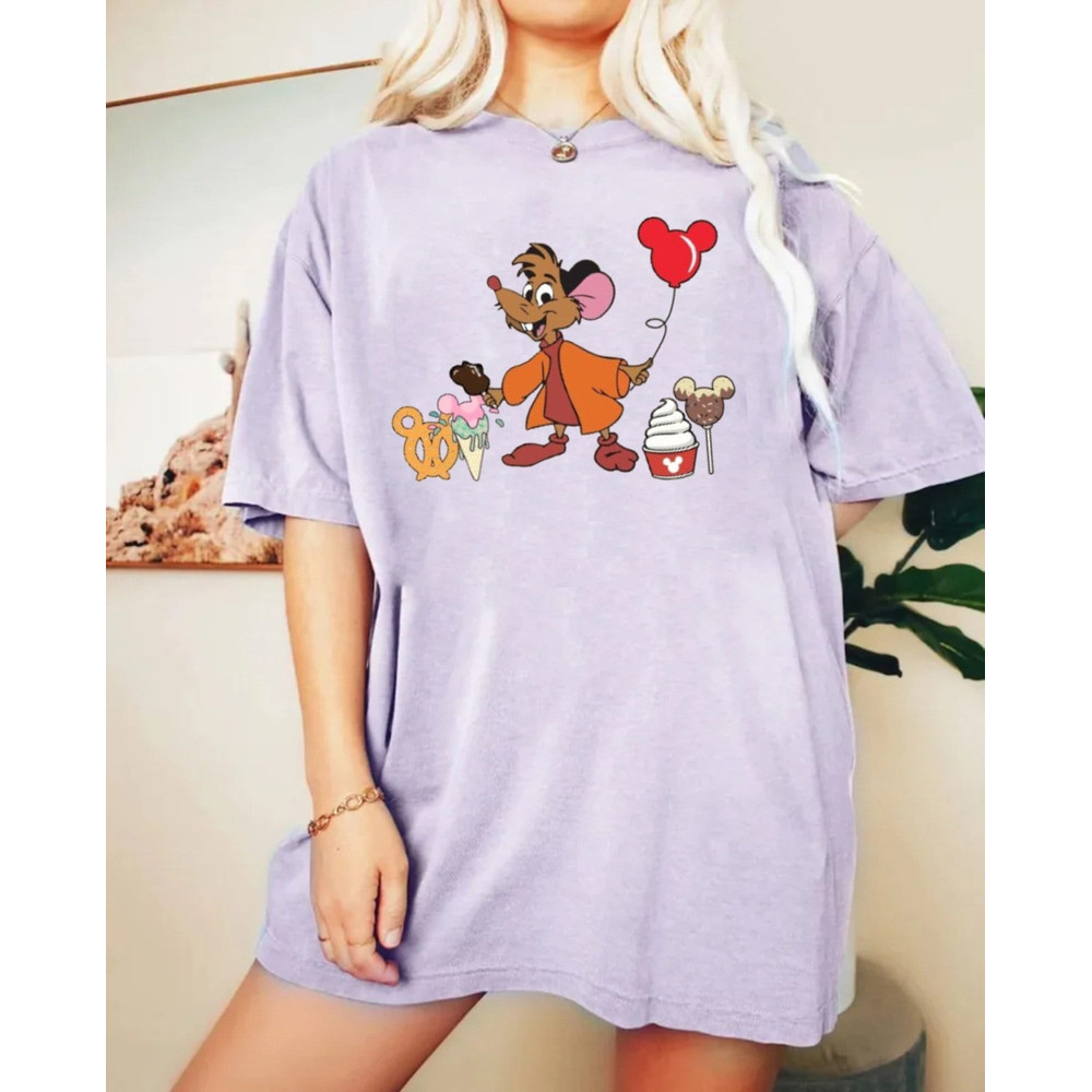 Disney Jaq And Gus Snacks Comfort ColorsĀ® Shirt, Disney Matching Shirt, Disney Kids Shirt, Disney Cindrella Shirt, Disney Family Shirt - 3.jpg