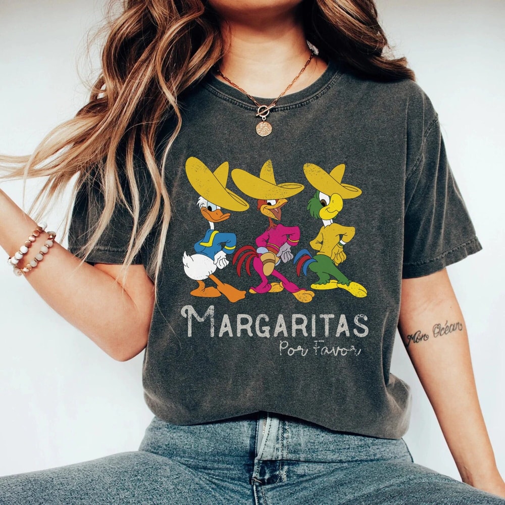 Disney Margaritas For Favor Comfort Colors® Shirt, The Three Caballeros Shirt, Disney Epcot Shirt, Disney Trip Shirt, Disney Vacation Shirt - 2.jpg