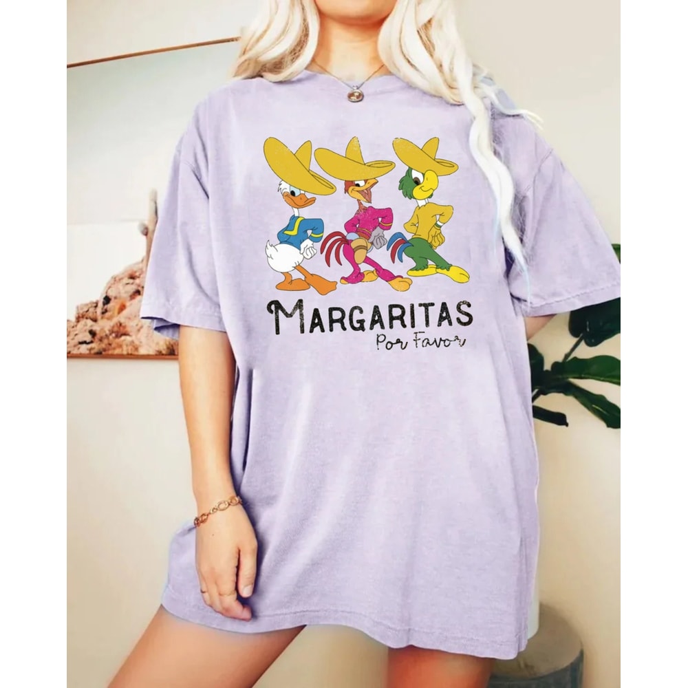 Disney Margaritas For Favor Comfort Colors® Shirt, The Three Caballeros Shirt, Disney Epcot Shirt, Disney Trip Shirt, Disney Vacation Shirt - 3.jpg