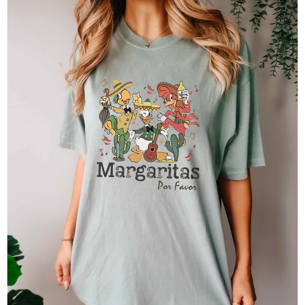 Disney Margaritas For Favor Comfort ColorsĀ® Shirt, The Three Caballeros Shirt, Disney Epcot Shirt, Disney Trip Shirt, Disney Vacation Shirt - 4.jpg