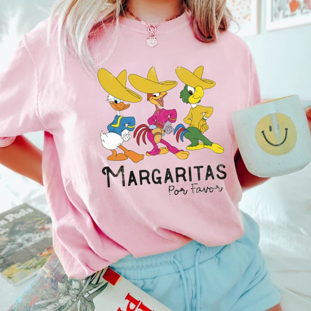 Disney Margaritas For Favor Comfort Colors® Shirt, The Three Caballeros Shirt, Disney Epcot Shirt, Disney Trip Shirt, Disney Vacation Shirt - 4.jpg
