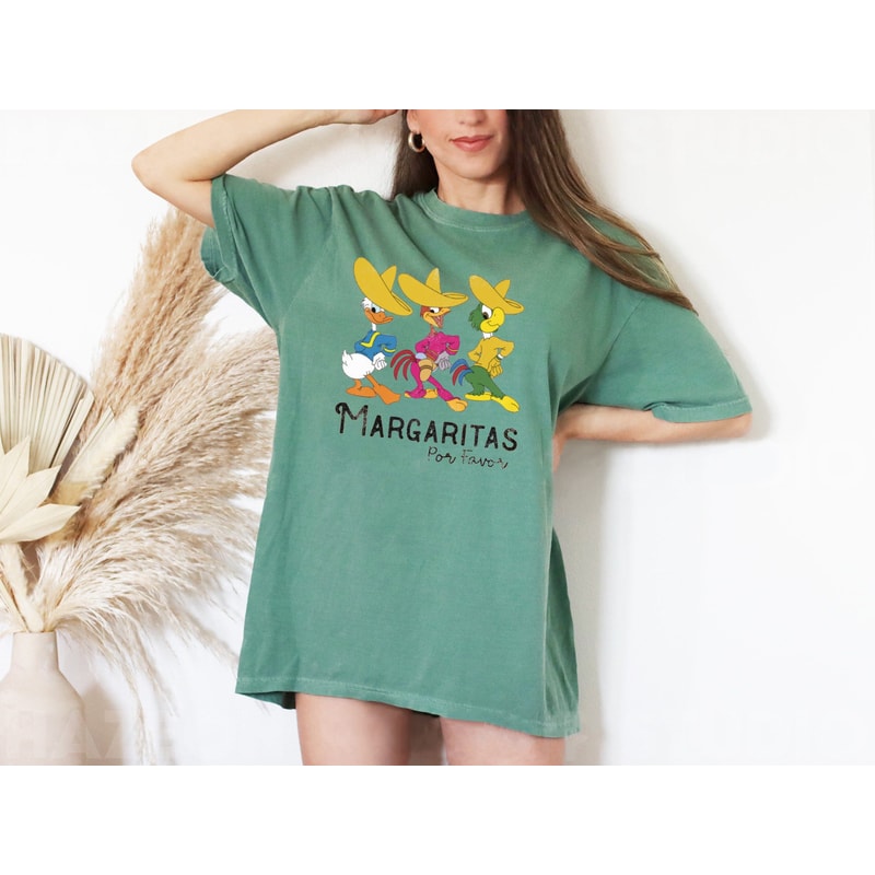 Disney Margaritas For Favor Comfort Colors® Shirt, The Three Caballeros Shirt, Disney Epcot Shirt, Disney Trip Shirt, Disney Vacation Shirt - 6.jpg