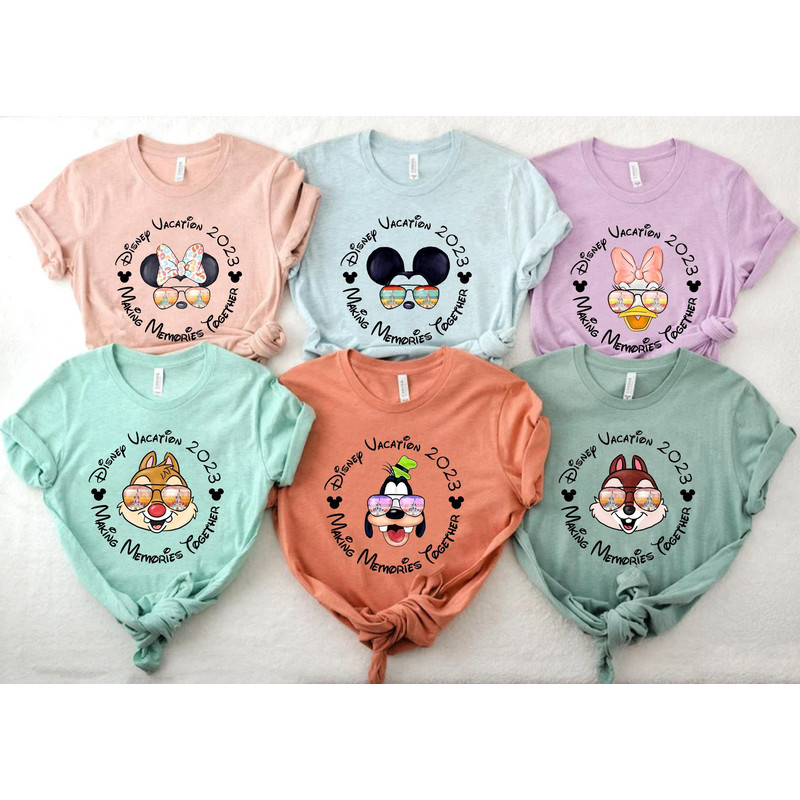 Disney Mickey And Friends Comfort Colors® Shirt, Disney Family Trip Shirt, Disney Vacation 2023 Shirt, Disneyworld Shirt, Disneyland Shirt - 1.jpg