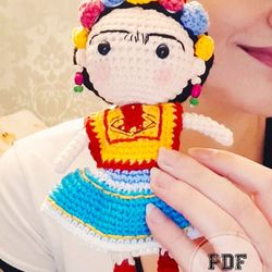 doll patterns frida kahlo crochet doll pdf amigurumi pattern