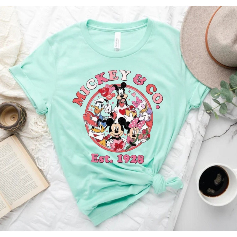 Disney Mickey & Co Valentine Comfort ColorsĀ® Shirt, Mickey and Friends Valentine Shirt, Disneyland Valentine Shirt, Disney World Shirt - 6.jpg