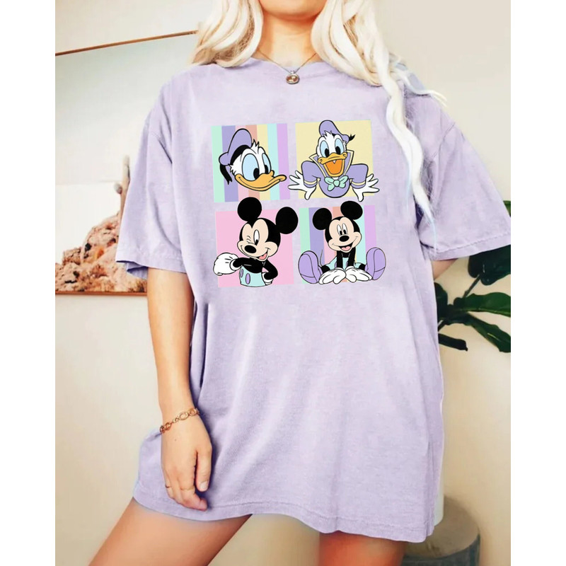 Disney Mickey Donald Comfort Colors® Shirt, Disney Male Characters Shirt, Disneyworld Shirt, Disneyland Shirt, Disney Family Trip Shirt - 4.jpg