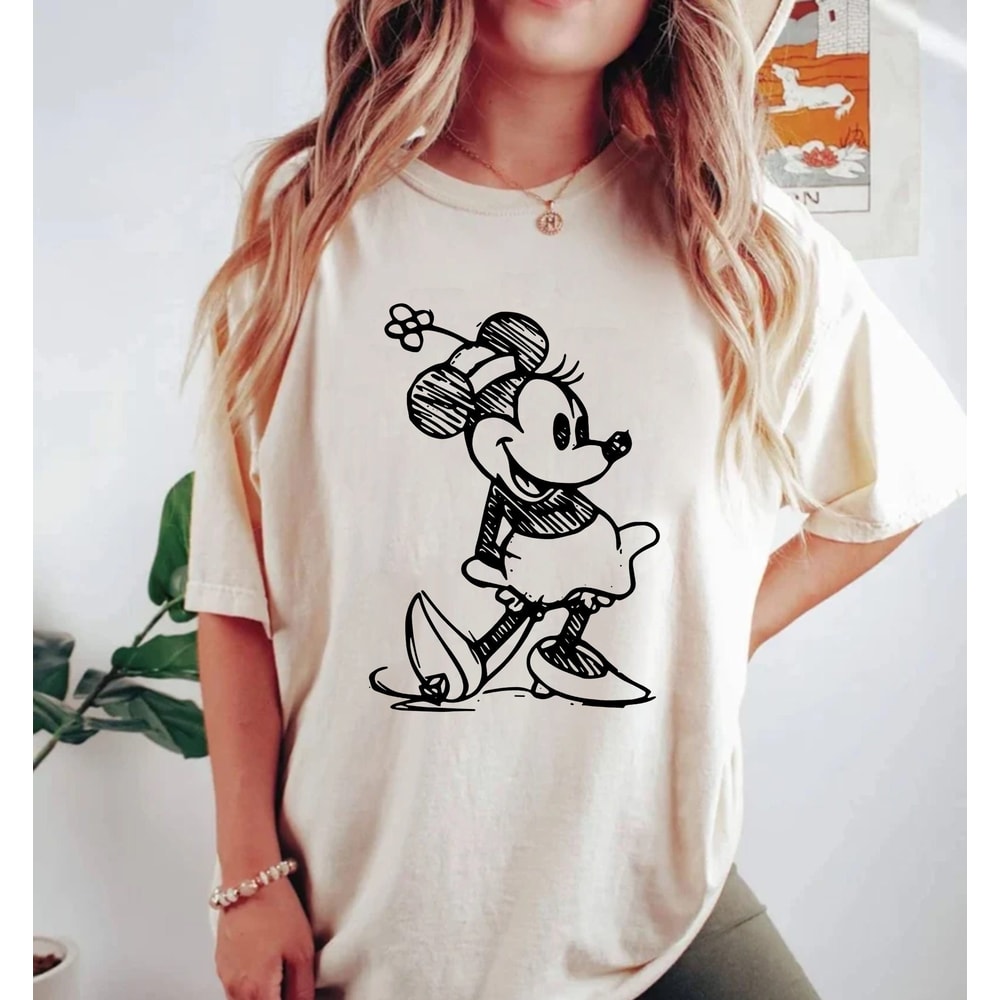 Disney Mickey Minne Sketch Comfort ColorsĀ® Shirt, Disney Family Trip Shirt, Disney Vacation Shirt, Disneyworld Shirt, Disneyland Shirt - 2.jpg