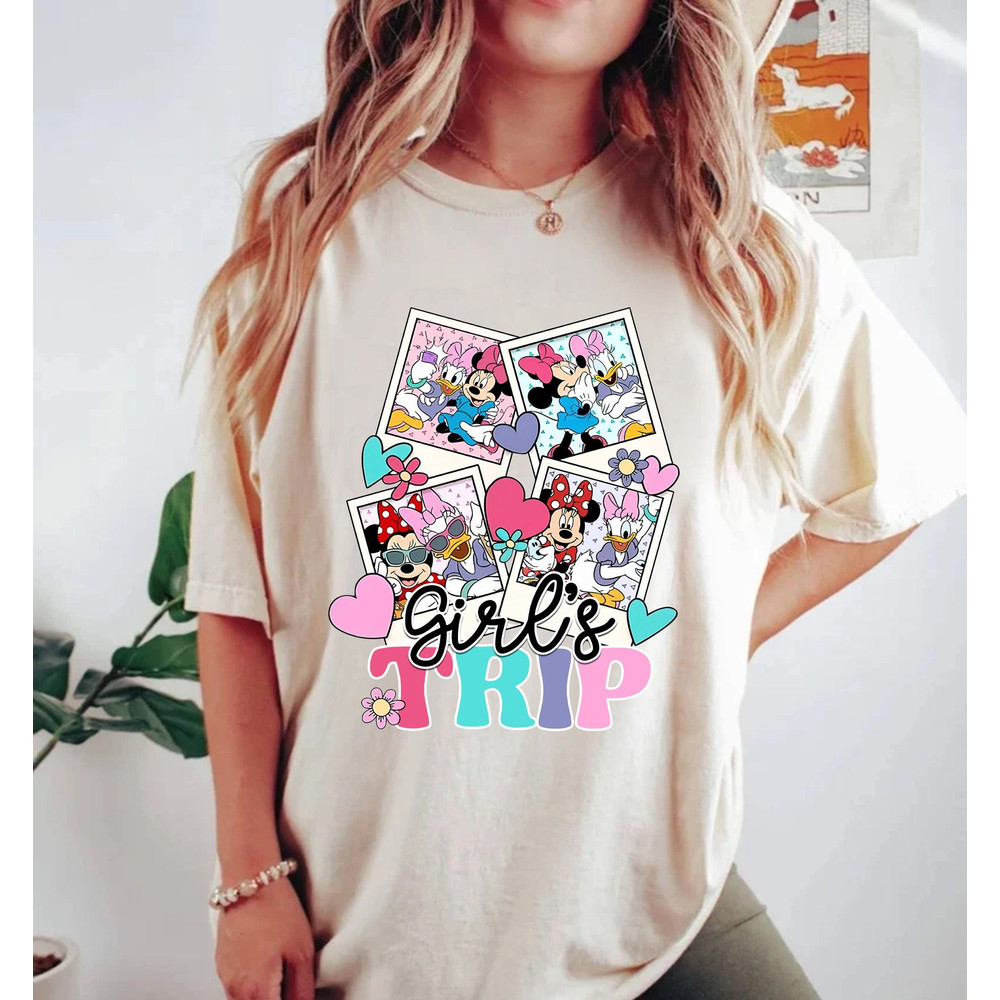 Disney Minnie Daisy Comfort ColorsĀ® Shirt, Disney Girls Trip Shirt, Disney Besties Shirt, Disneyworld Shirt, Disney Women Shirt, Disneyland - 1.jpg