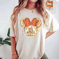 disney minnie mouse bow comfort colors shirt, disney castle minnie shirt, disney girls shirt, disney world shirt, disney