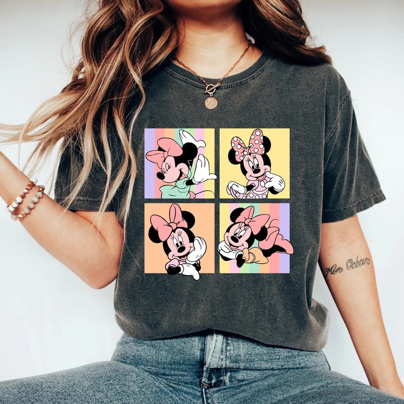 Disney Minnie Mouse Comfort ColorsĀ® Shirt, Disney Girls Shirt, Disney Aesthetic Shirt, Disneyworld Shirt, Disney Womens Shirt,Disneyland Tee - 4.jpg