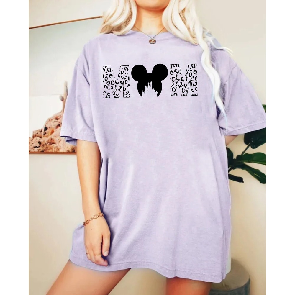 Disney Mom Leopard Print Comfort ColorsĀ® Shirt, Disney Mothers Day Shirt, Disney Family Trip Shirt, Disneyworld Shirt, Disney Holiday Shirt - 3.jpg