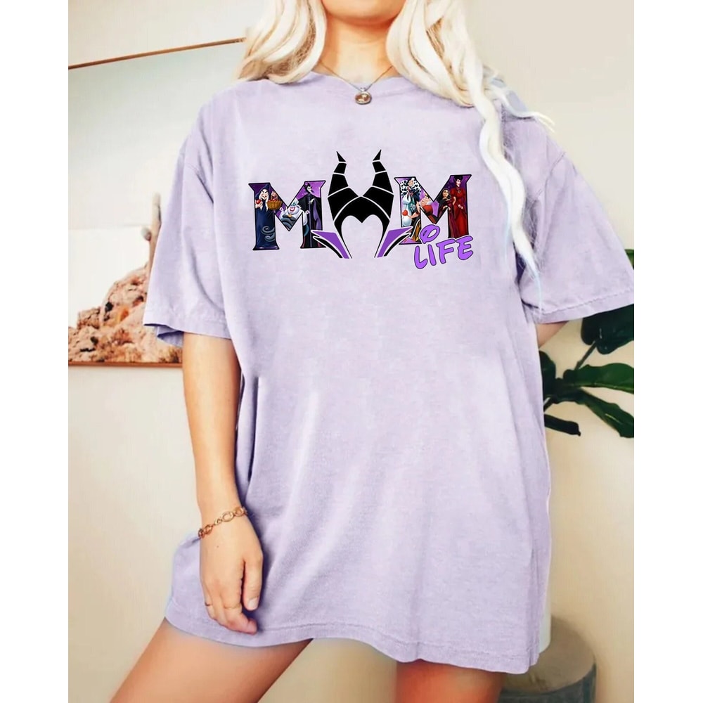 Disney Mom Maleficent Comfort Colors® Shirt, Disney Villain Mom Shirt, Disney Mothers Day Shirt, Funny Mom Shirt, Disney Holiday Shirt - 1.jpg