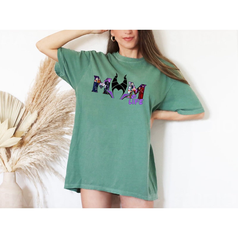 Disney Mom Maleficent Comfort Colors® Shirt, Disney Villain Mom Shirt, Disney Mothers Day Shirt, Funny Mom Shirt, Disney Holiday Shirt - 6.jpg