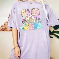 disney princess castle comfort colors shirt, princess minnie ears shirt, princess watercolor shirt, disneyworld shirt, d
