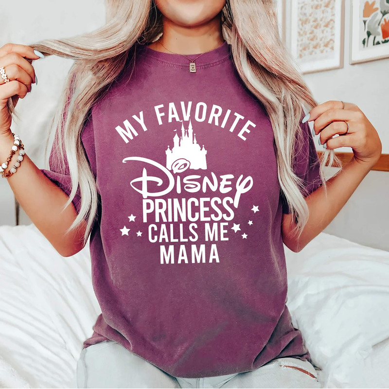 Disney Princess Calls Me Mom Comfort ColorsĀ® Shirt, Disney Family Custom Shirt, Disney Trip Shirt, Disneyworld Shirt, Disneyland Shirt - 6.jpg