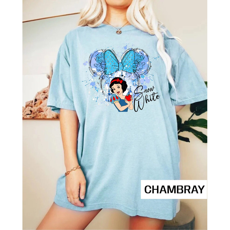 Disney Princess Minnie Ears Comfort Colors® Shirt, Princesses Shirt, Cinderella Shirt, Belle Shirt, Disneyworld Shirt, Disney Girl Shirt - 6.jpg
