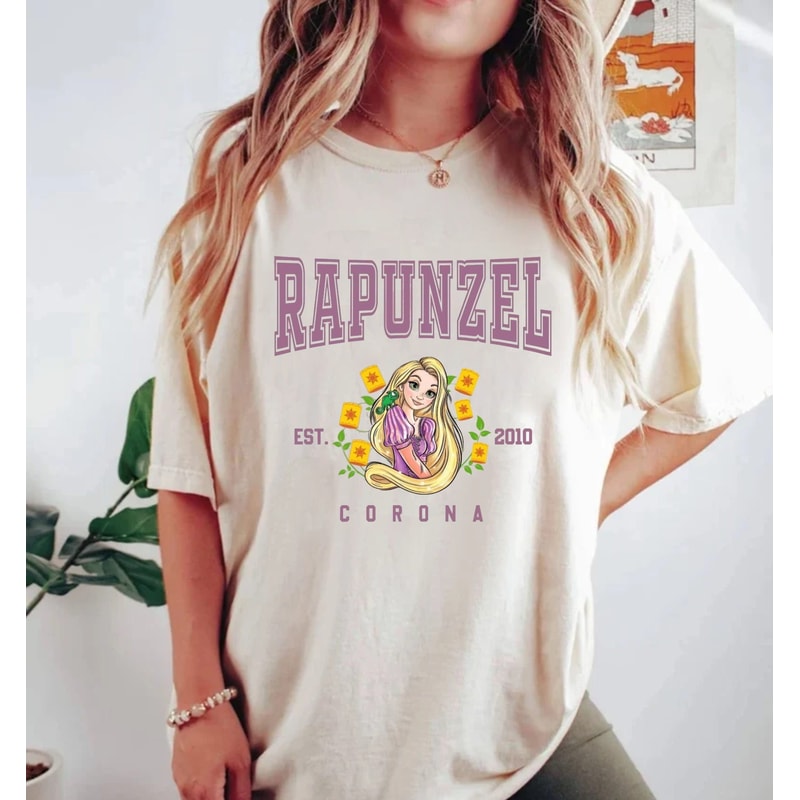 Disney Rapunzel Princess Comfort ColorsĀ® Shirt, Disney Girl Shirt, Disney Princess Shirt, Disneyworld Shirt, Disney Women Shirt, Disneyland - 1.jpg