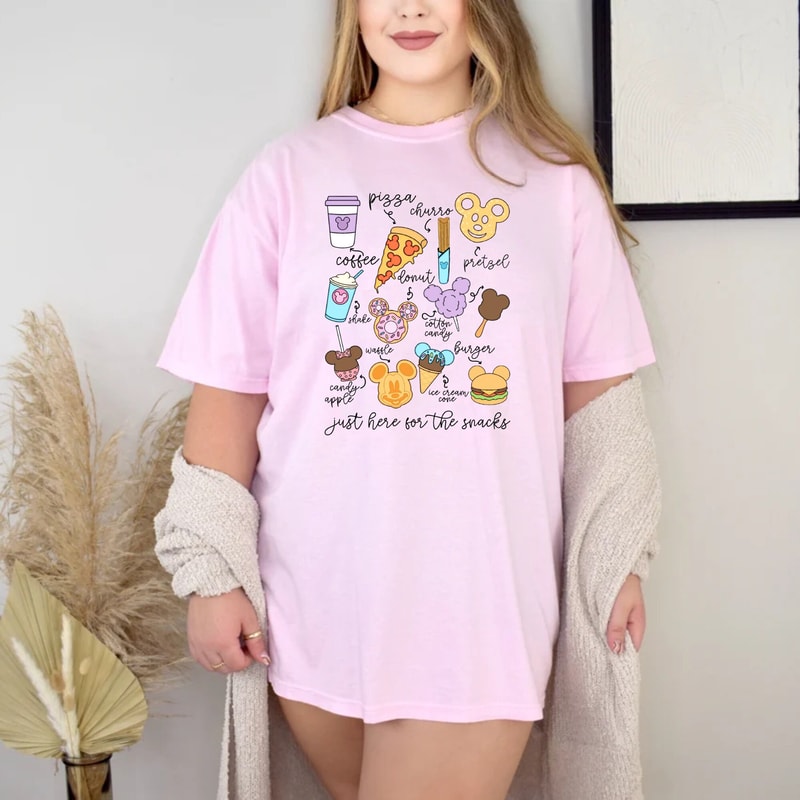 Disney Snacks Comfort Colors® Shirt, Colorful Vacay Shirt, Disney Aesthetic Shirt, Disneyland Shirt, Disneyworld Shirt, Disney Family Shirt - 5.jpg