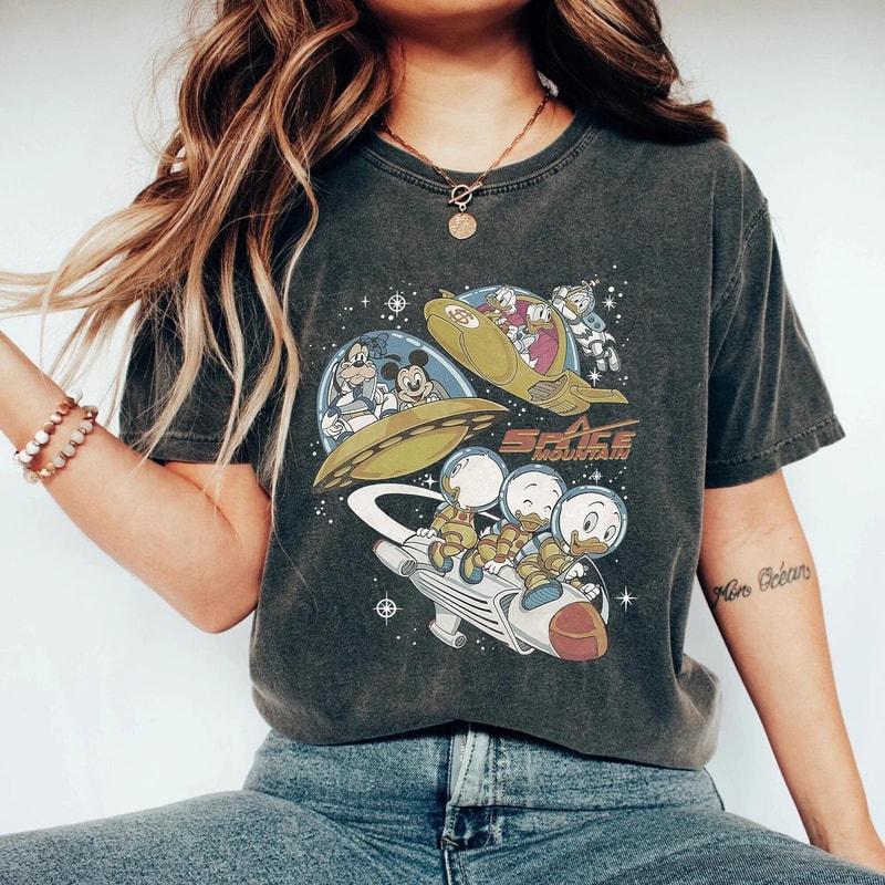 Disney Space Astronauts Comfort ColorsĀ® Shirt, Disney 90's Space Mountain Shirt, Tomorrowland Shirt, Disneyworld Shirt, Disneyland Shirt - 1.jpg