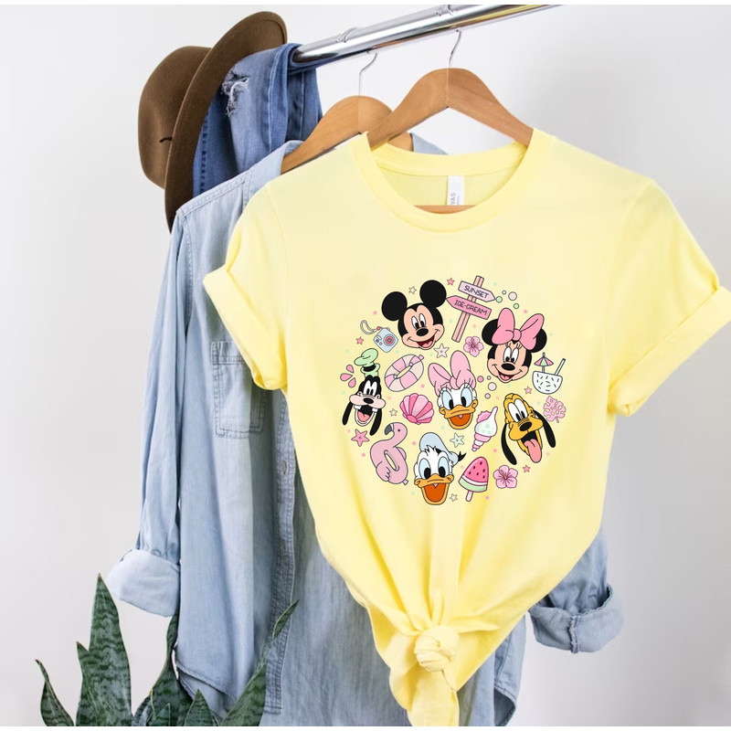 Disney Summer Comfort Colors® Shirt, Mickey Minnie Friends Summer Shirt, Disney Besties Shirt, Disneyworld Shirt, Disney Summer Vibe Shirt - 6.jpg