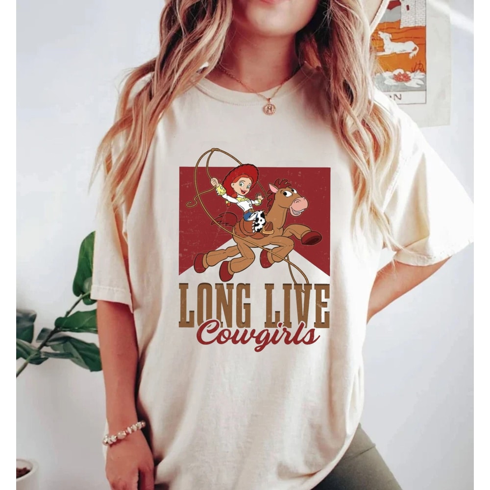 Disney Toy Story Jessie Long Live Cowgirls Comfort Colors® Shirt, Magic Kingdom Shirt, Disneyworld Shirt, Disney Western Shirt, Disney Shirt - 1.jpg