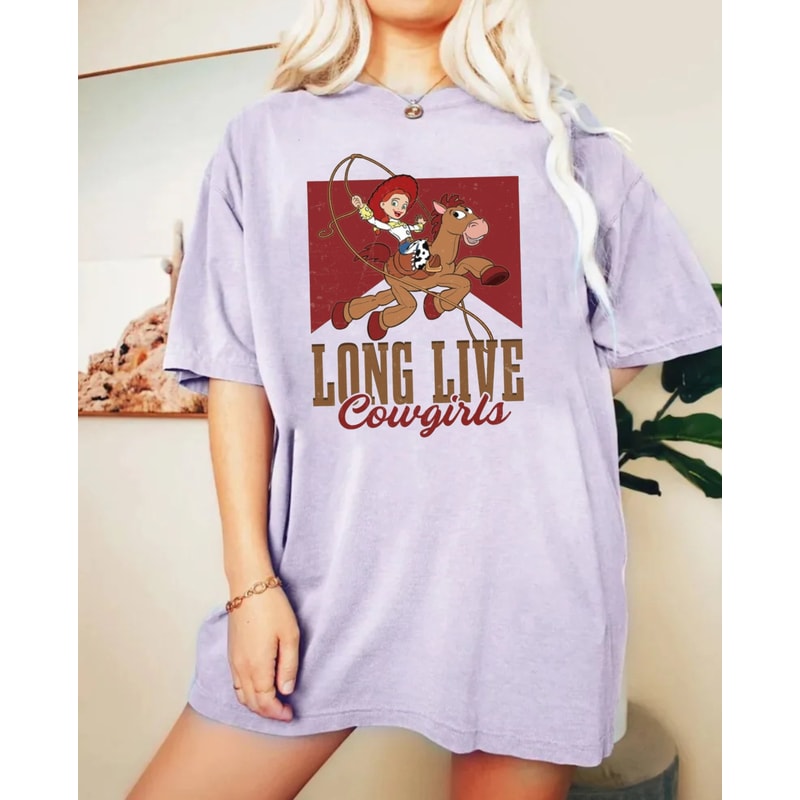 Disney Toy Story Jessie Long Live Cowgirls Comfort Colors® Shirt, Magic Kingdom Shirt, Disneyworld Shirt, Disney Western Shirt, Disney Shirt - 3.jpg
