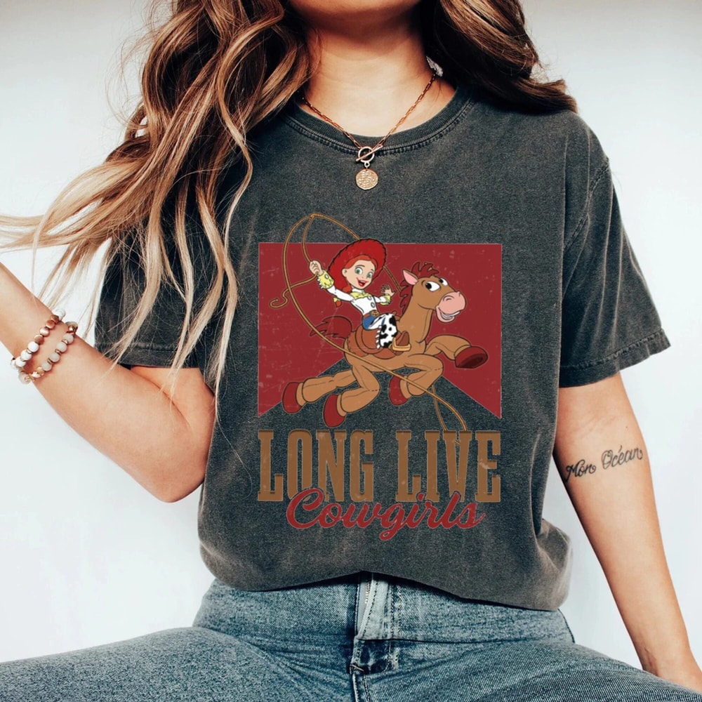 Disney Toy Story Jessie Long Live Cowgirls Comfort Colors® Shirt, Magic Kingdom Shirt, Disneyworld Shirt, Disney Western Shirt, Disney Shirt - 5.jpg