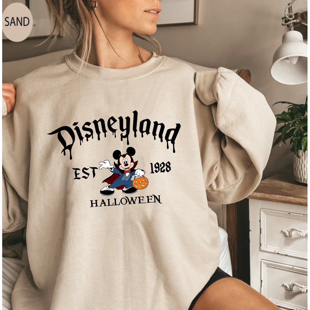 Disneyland Halloween Sweatshirt, Disney Character Halloween Sweatshirt, Disney Halloween Group Shirt, Halloween Party Shirt, Trick Or Treat - 2.jpg