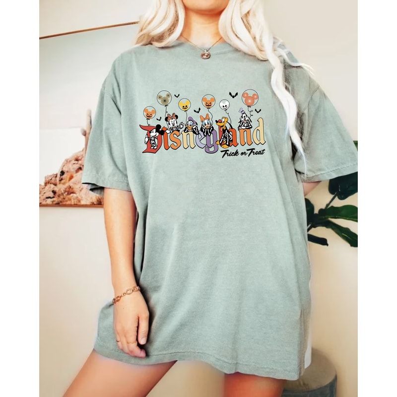 Disneyland Trick or Treat Comfort Colors® Shirt, Disney Balloons Halloween Shirt, Disney Spooky Season Shirt, Disney Halloween Shirt - 5.jpg