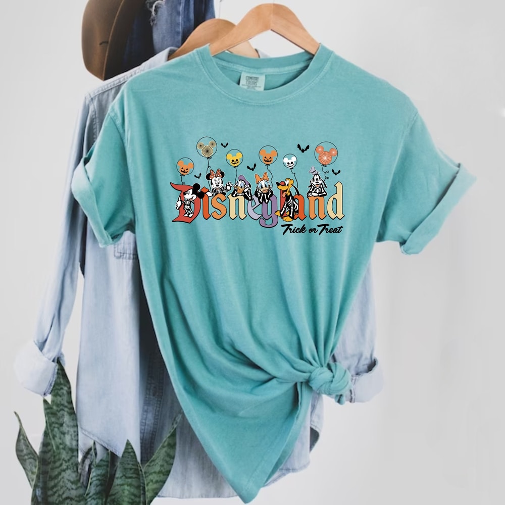 Disneyland Trick or Treat Comfort Colors® Shirt, Disney Balloons Halloween Shirt, Disney Spooky Season Shirt, Disney Halloween Shirt - 6.jpg