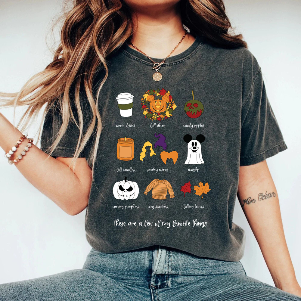 Favorite Things Spooky Season Comfort Colors® Shirt, Mickey Boo Halloween Shirt, Pumpkin Mickey, Hocus Focus Shirt, Disney Halloween Shirt - 2.jpg