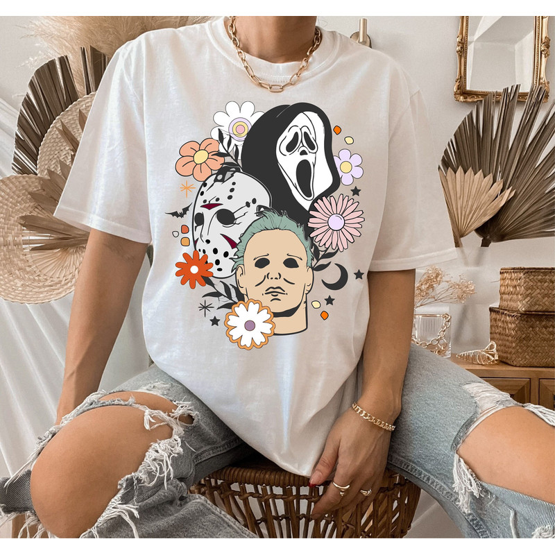 Horror movie Halloween PNG, Scream Jason Spooky Shirt Design PNG, Halloween png, Groovy sublimation, Retro Halloween png, Sublimation design - 2.jpg