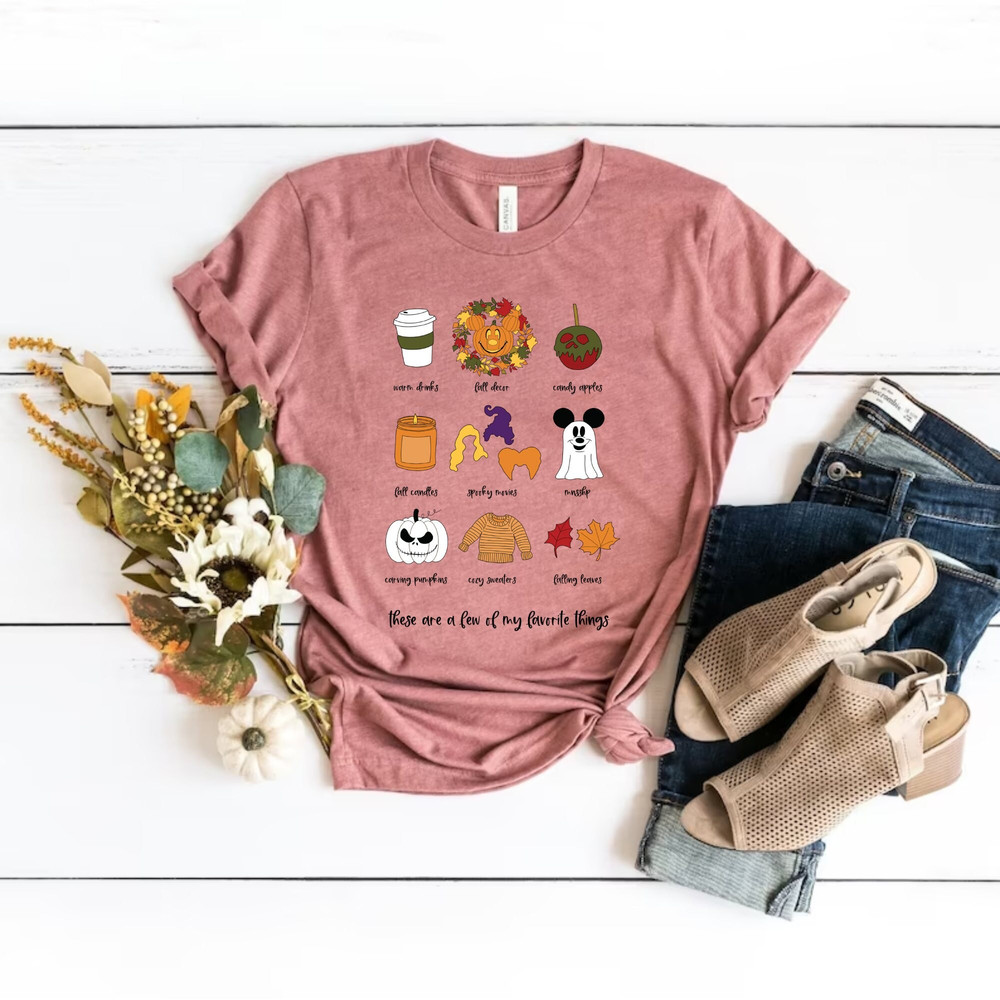 Favorite Things Spooky Season Comfort Colors® Shirt, Mickey Boo Halloween Shirt, Pumpkin Mickey, Hocus Focus Shirt, Disney Halloween Shirt - 4.jpg