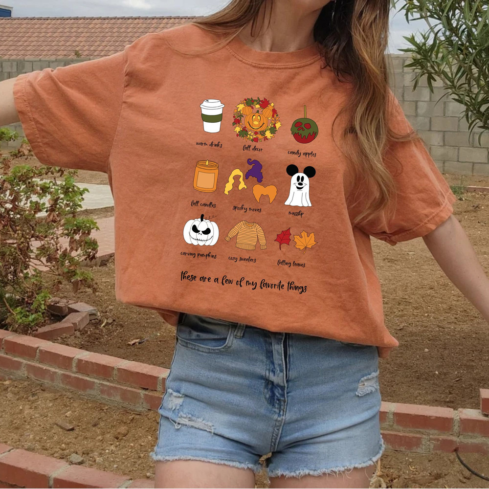 Favorite Things Spooky Season Comfort Colors® Shirt, Mickey Boo Halloween Shirt, Pumpkin Mickey, Hocus Focus Shirt, Disney Halloween Shirt - 6.jpg